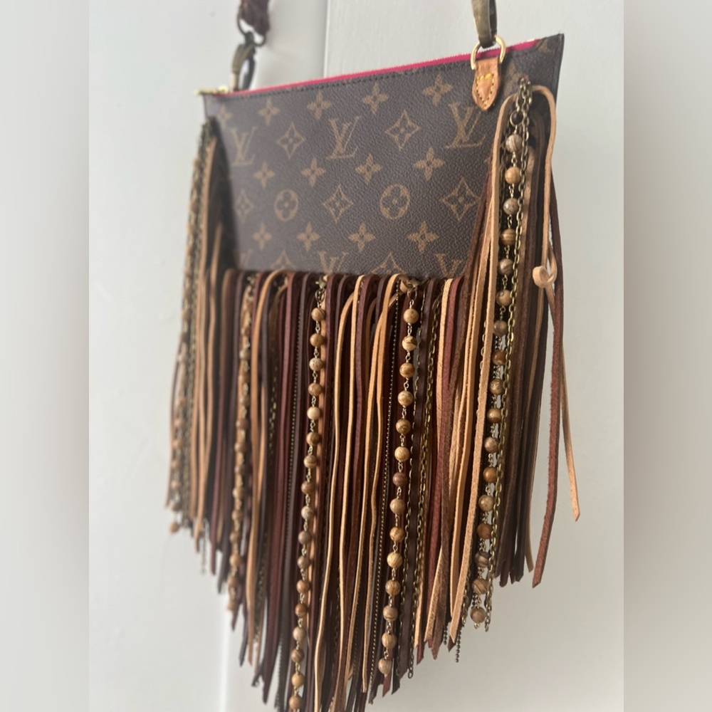 Vintage Boho Bags - Authentic Louis Vuitton Fringe Purse